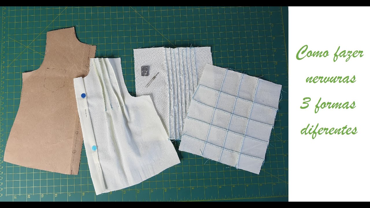 Diy - Como fazer 3 tipos de nervuras - aula 278