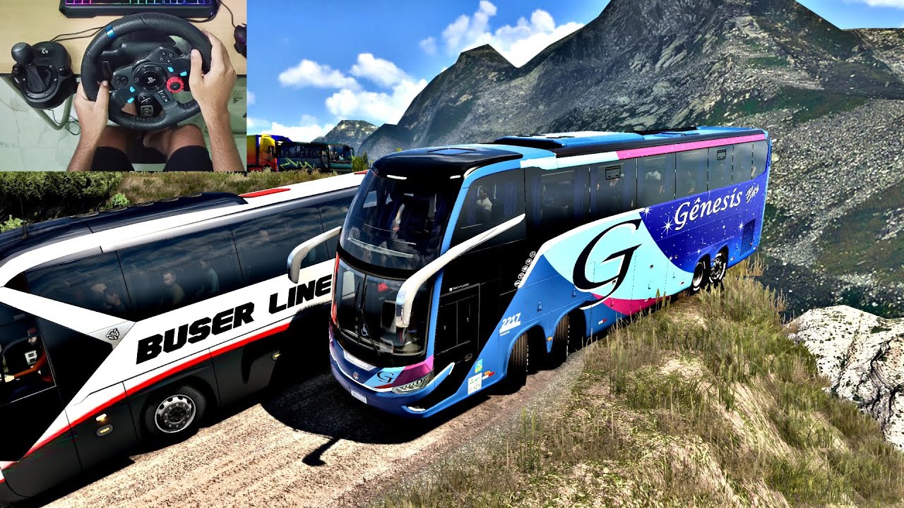 Bus driving to dangerous offroads | Bus Simulator Game 2024 | ETS 2