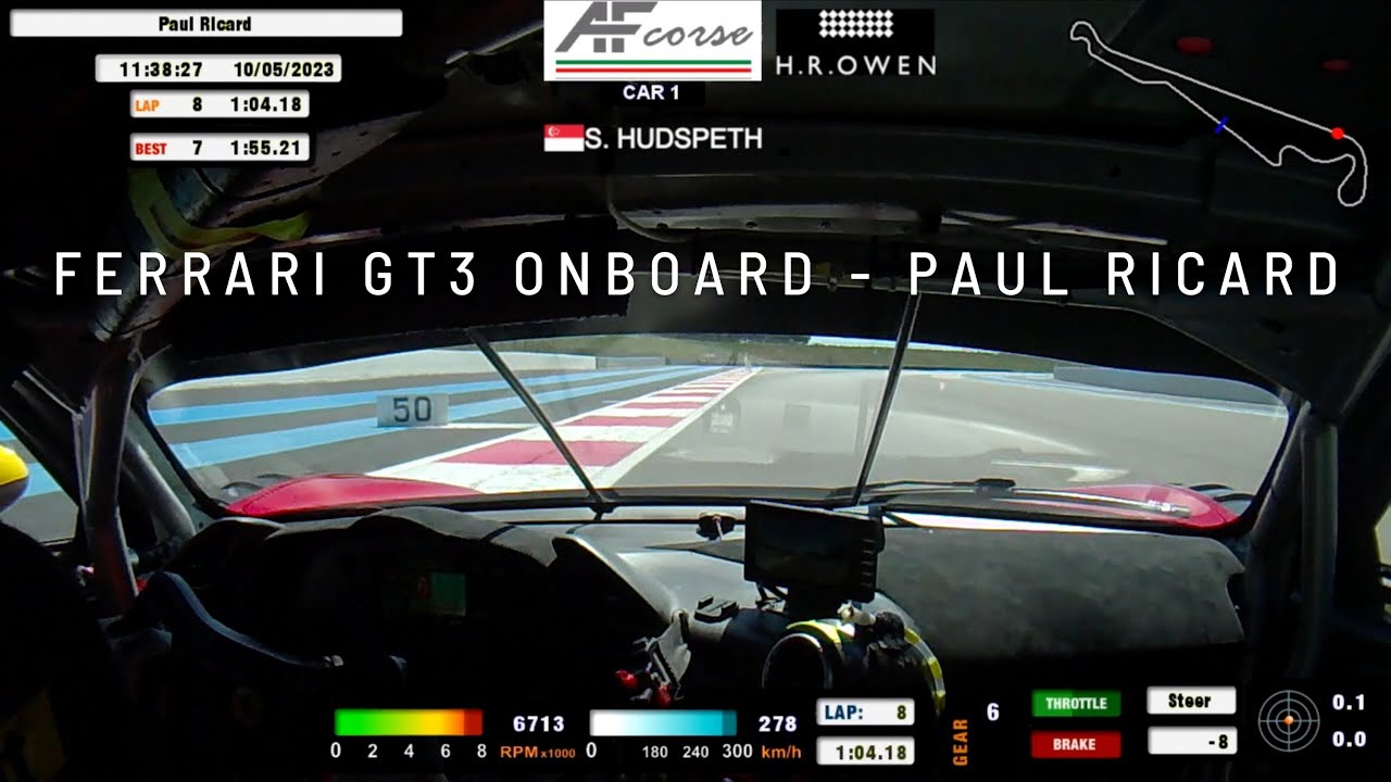 Paul Ricard 2023 Onboard - Ferrari 488 GT3 Evo