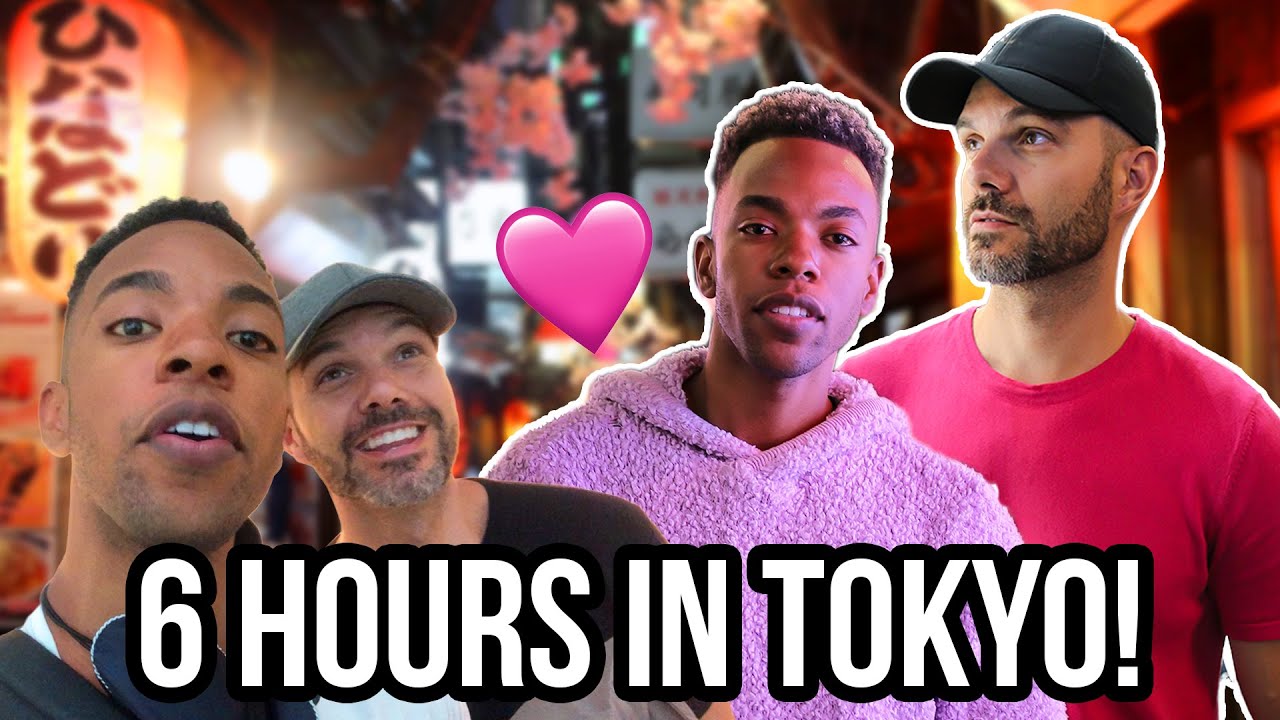 6 Hours In Tokyo, Japan w/ AJ Gibson & Emile Ennis Jr! (vacation to Thailand part 1 #BAECATION)