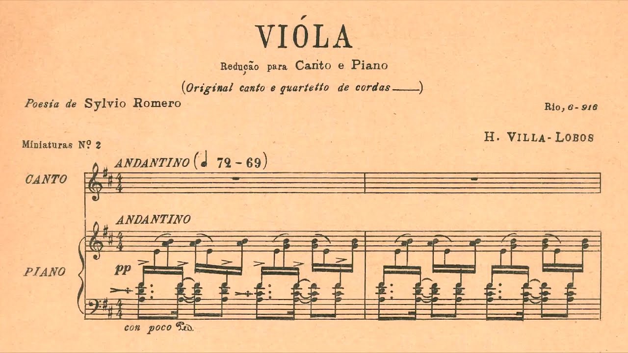 Villa-Lobos - Viola (Frederick Fuller, barítono; Villa-Lobos, piano)