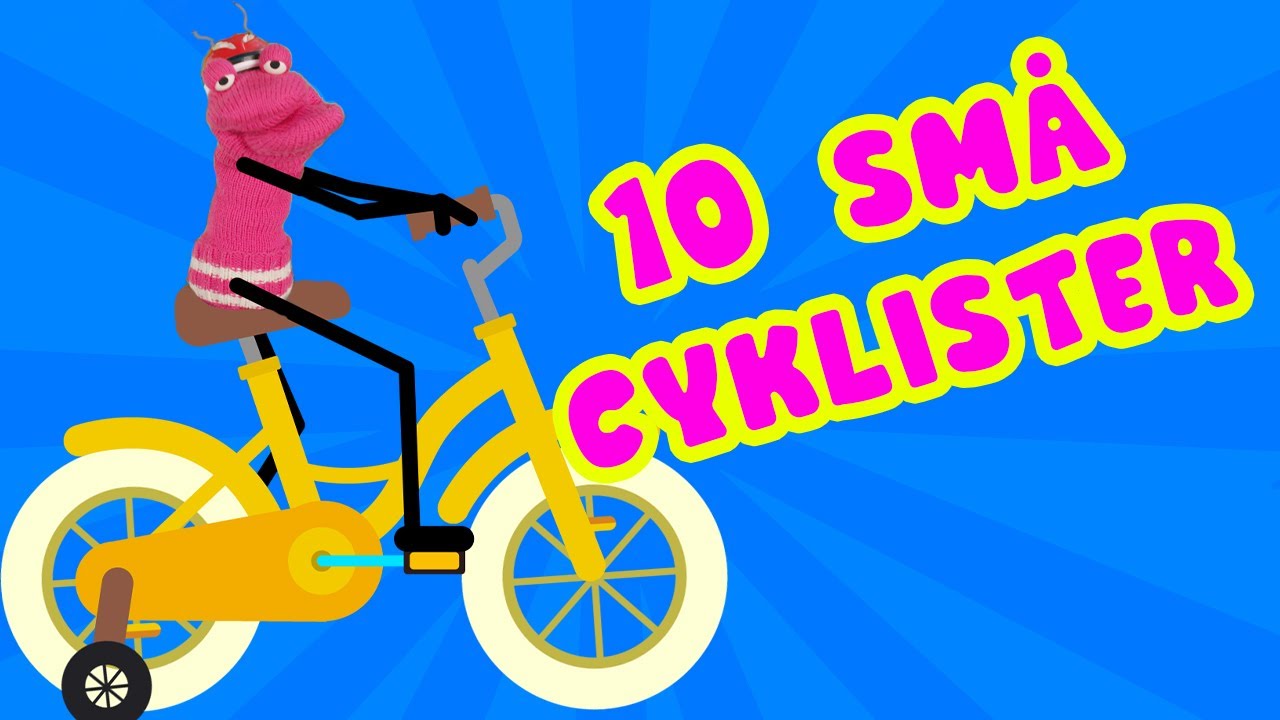 10 små cyklister, kendt børnesang | Lille Bille