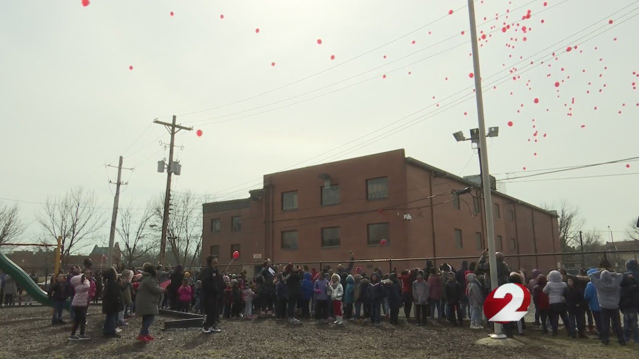 Dayton school launches balloons to remember 6-year-old murder victim