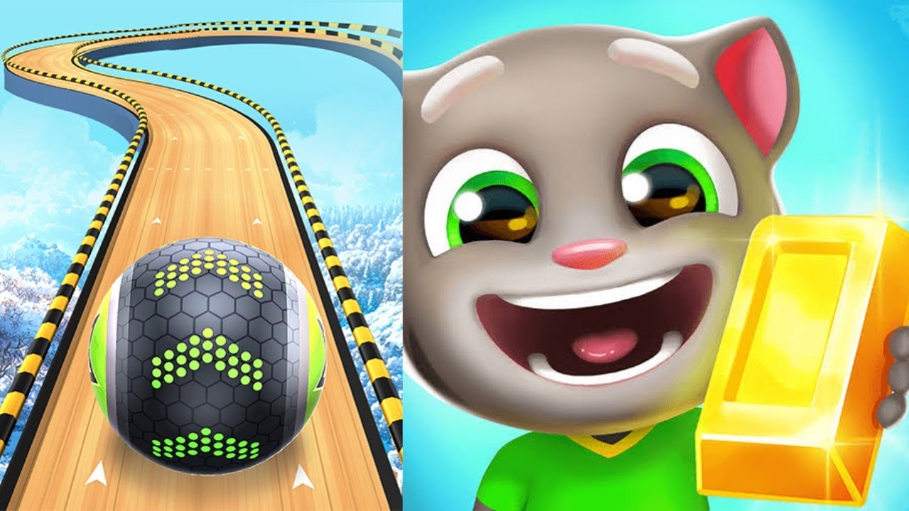 Going Balls vs Talking Tom Time Rush – Balance vs Speed Battle! 🔵⚡🔥 #vdrsgaming