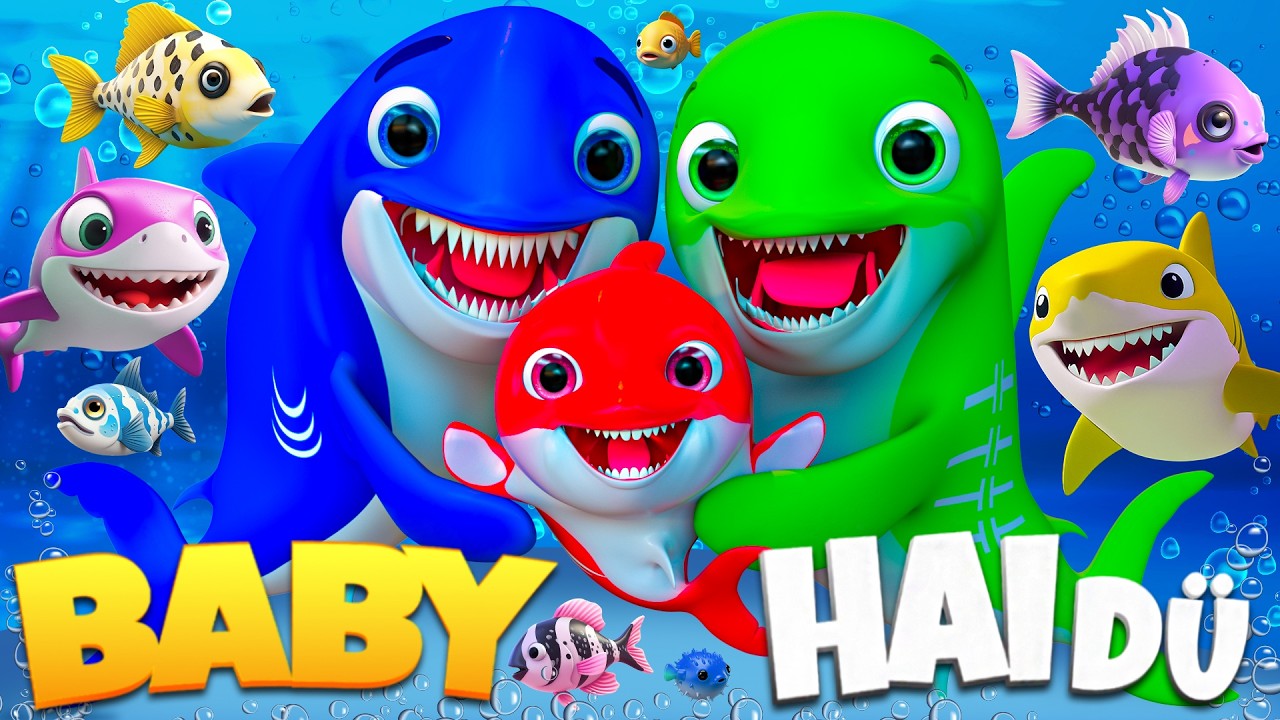 Baby Hai, fröhlich schwimmen | Kinderreime für Kinder | Super Luca Deutsch #kinderlieder