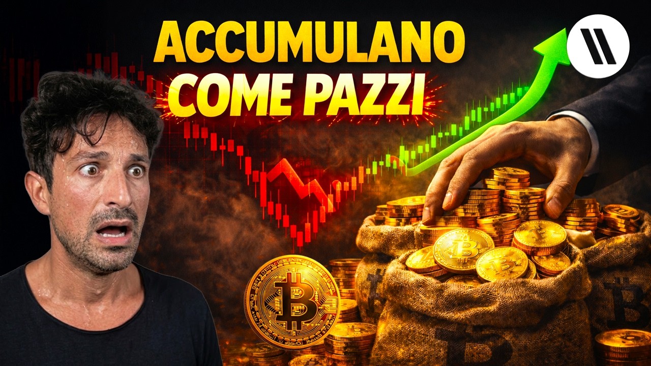 BITCOIN, CRYPTO: MENTRE TU HAI PAURA, LORO ACCUMULANO COME PAZZI
