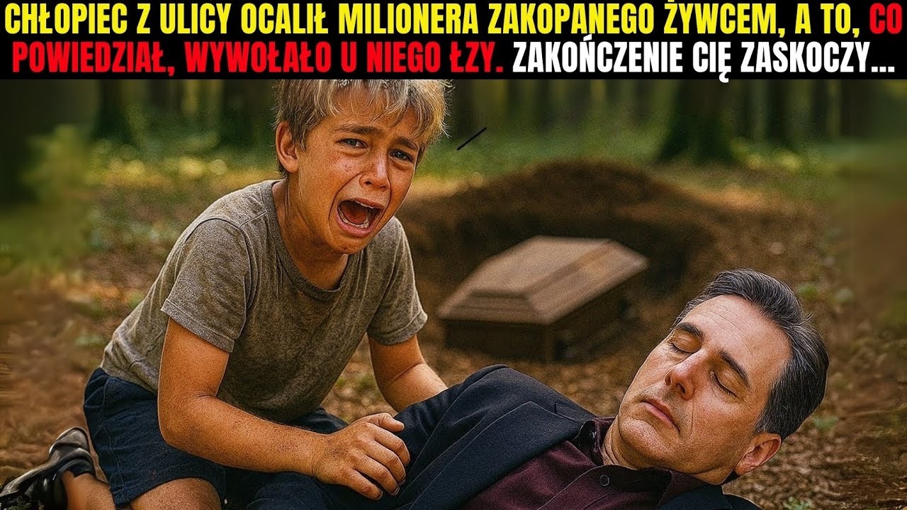 Chłopiec z ulicy ocalił milionera zakopanego żywcem, a to, co powiedział, doprowadziło go do łez…