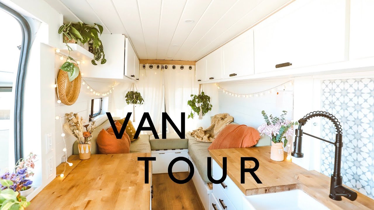VAN TOUR | Cozy DIY Promaster | Full-Time Home with Dog
