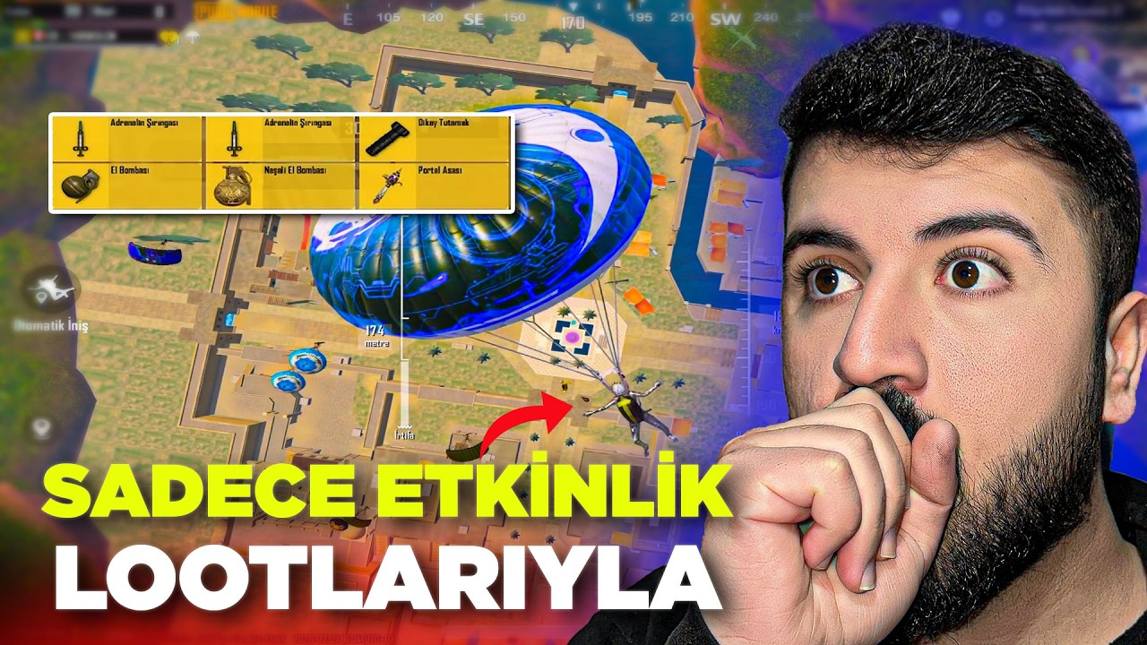 ETKİNLİK LOOTLARI İLE WİN ALMA CHALLENGE! | ONE MAN SQAUAD | PUBG MOBİLE