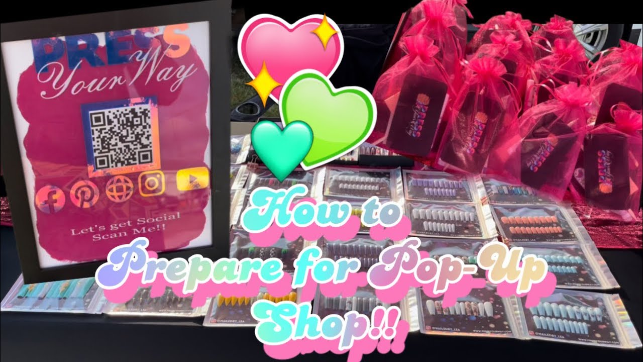 How to prepare for pop up shop. First timers must see!! Great Ideas 💡