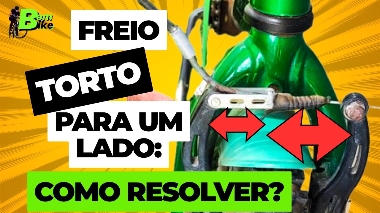 FREIO V-BRAKE DESREGULADO? FAÇA AS ALAVANCAS SE MOVEREM IGUAL