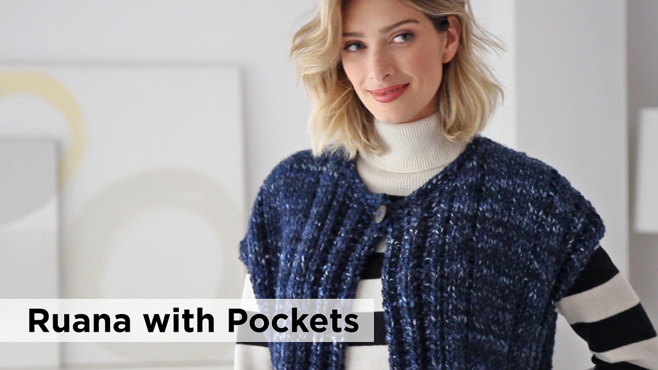 Ruana with Pockets made with Wool-Ease&reg; Thick & Quick&reg; and Heartland&reg;