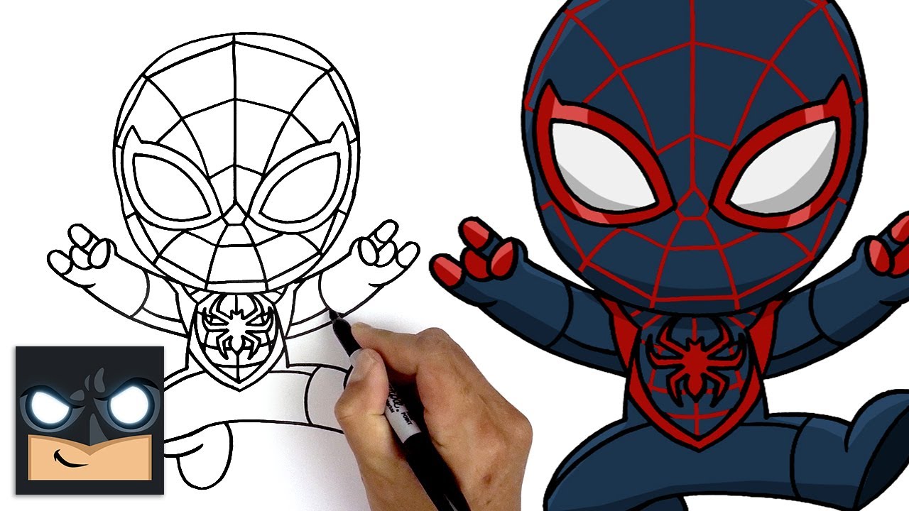 How To Draw Miles Morales | Spider Man
