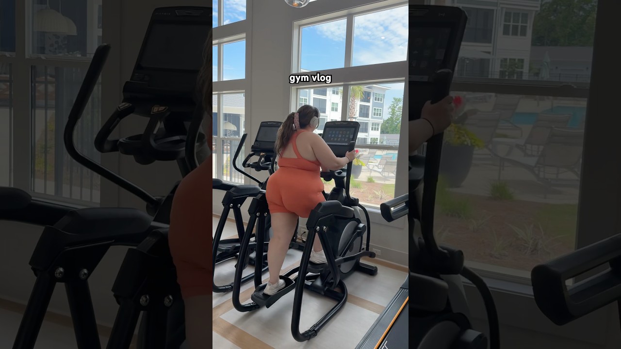 plus size gym vlog 🍊🎧 workout with me #gymmotivation #workout #plussize #curvy #gymworkout