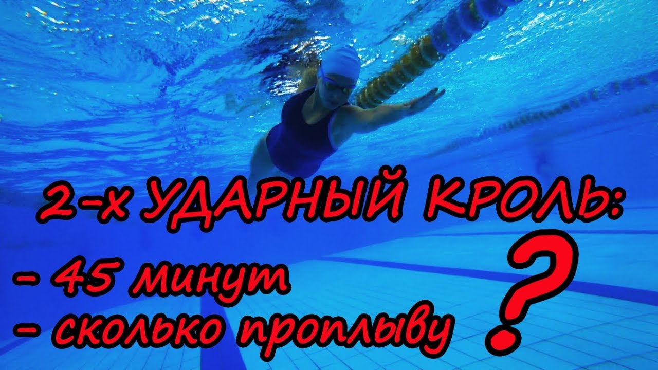 СКОЛЬКО МОЖНО ПРОПЛЫТЬ 2-Х УДАРНЫМ КРОЛЕМ ЗА 45 МИНУТ