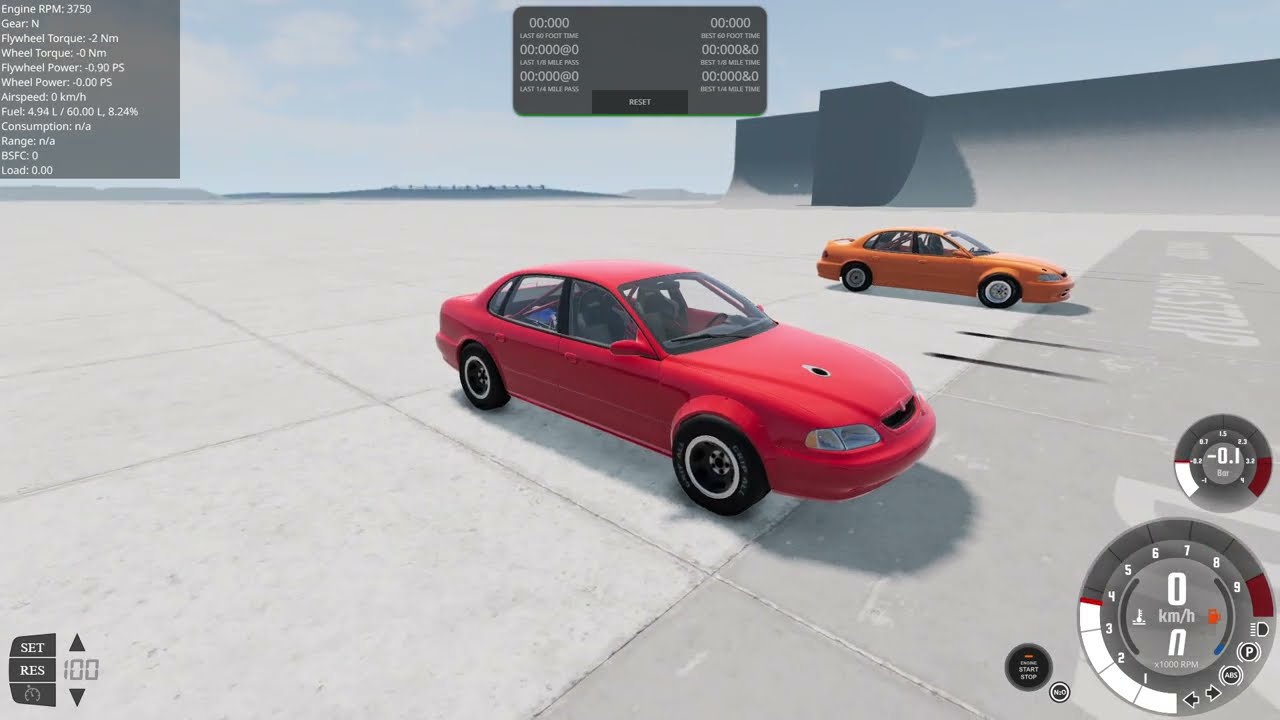 Beam NG - Ibishu Pessima - inline 4 turbo vs v6 supercharged