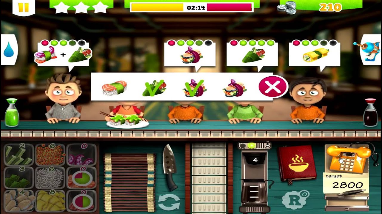 Youda Sushi Chef 2 - The Sushi King Level 23