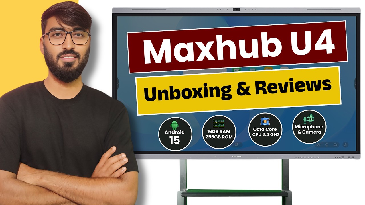 Maxhub U4 Digital Board Unboxing, Review & Price | Best Smart Board for Teaching & Online Classes