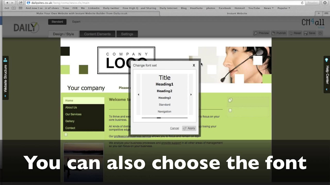 Instant Website Tutorial Part 1 (Standard Mode)
