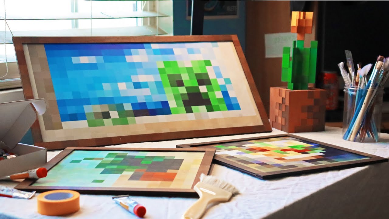 Making Minecraft Paintings in Real Life