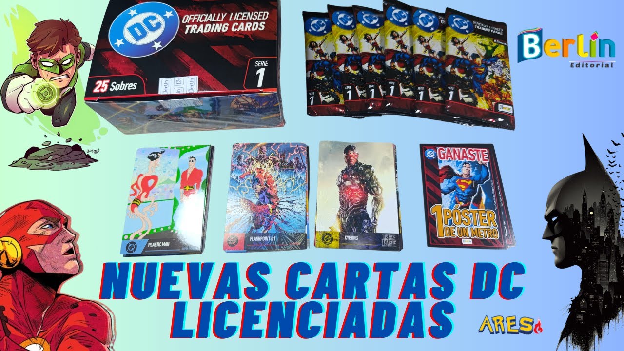UNBOXING  TRADING CARDS DC SERIE 1🔱🦸🏻‍♀️ EDITORIAL BERLIN 🦇