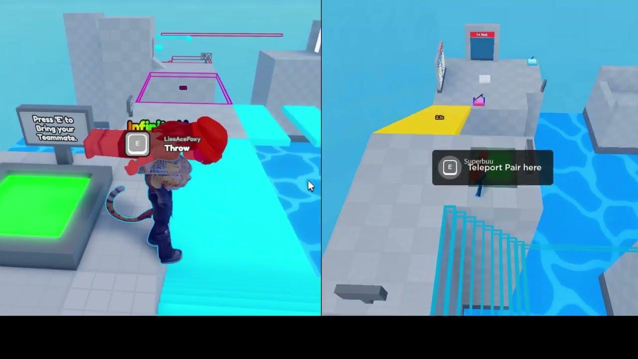 How to beat levels in Carry A Friend! (Teamwork Obby)