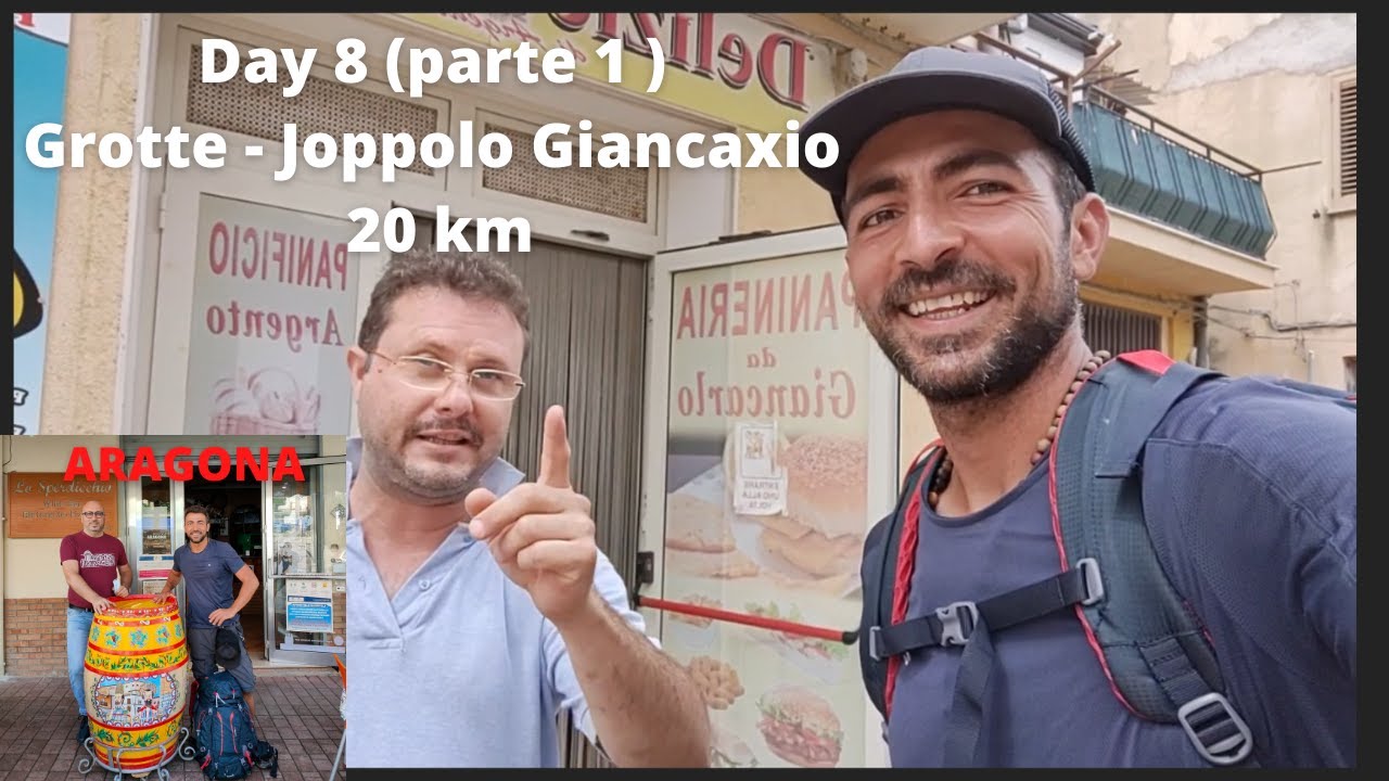 ULTIMO GIORNO SOTTO L'ASSEDIO DEI CANI - Grotte-Joppolo Giancaxio 20 km + Joppolo - Agrigento 14 km