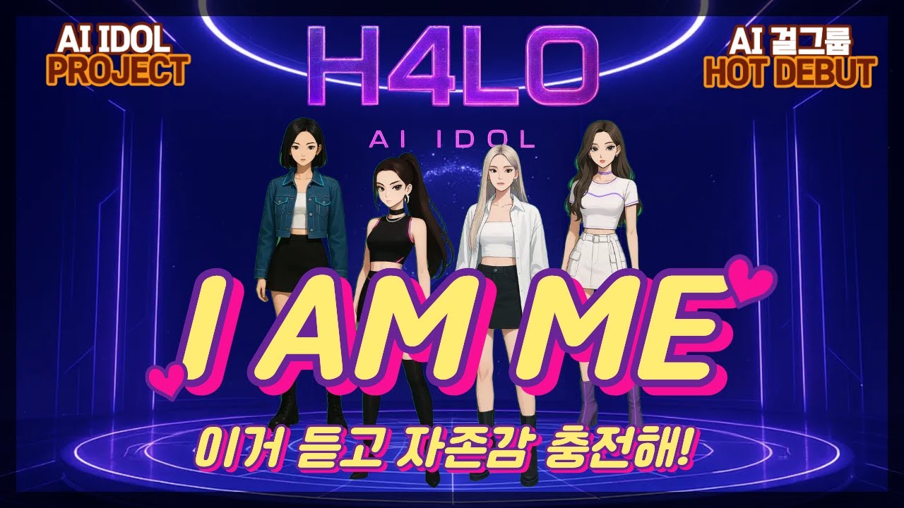 [♪ 1시간반복] H4LO - I AM ME (AI 아이돌 프로젝트 걸그룹)