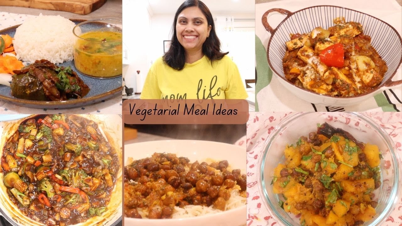 6 Vegetarian Meal Ideas - What I cooked this week - Quick Indian Vegetarian Meal Ideas for Busy days