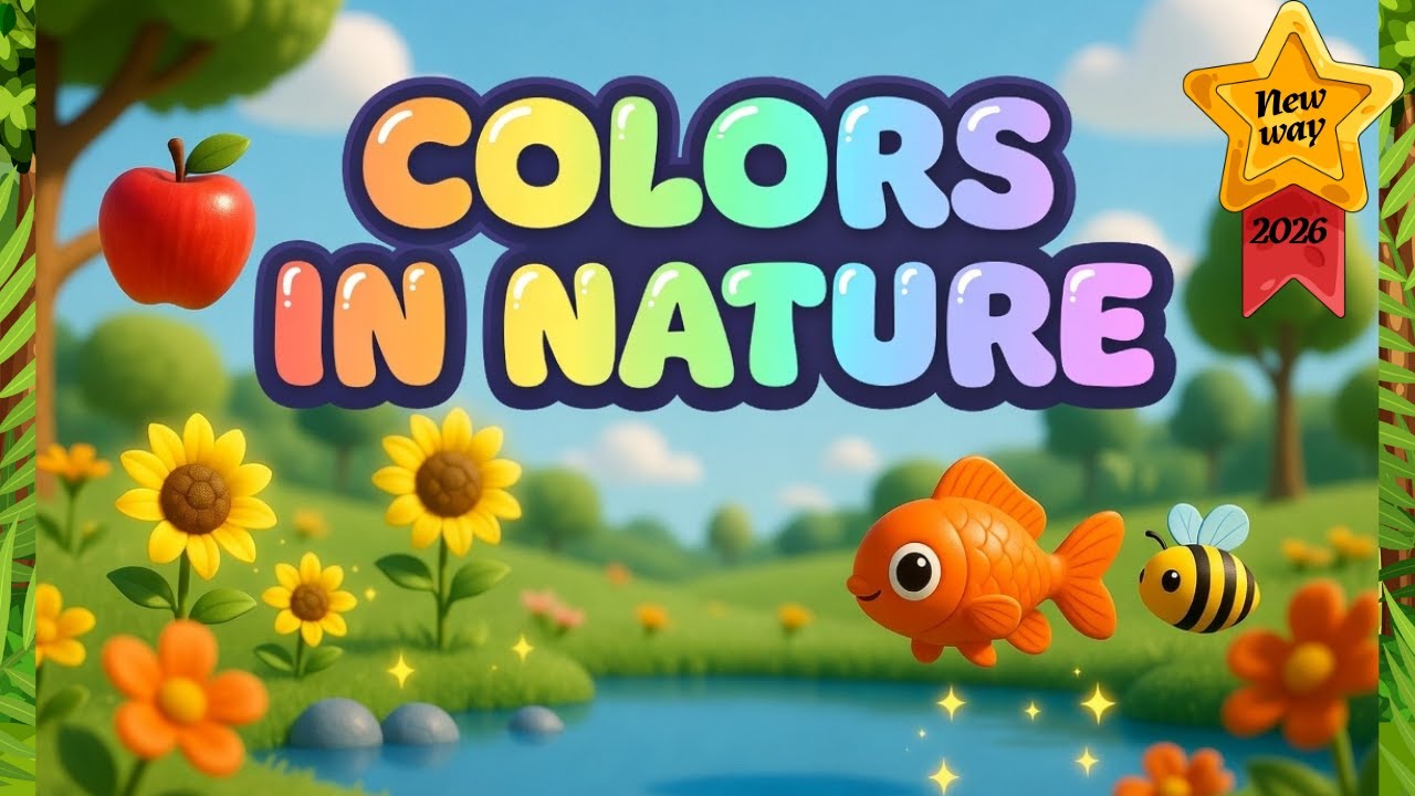 Colors in Nature Song for Toddlers │ KIDS Learn Red, Blue & More with Fun 2026