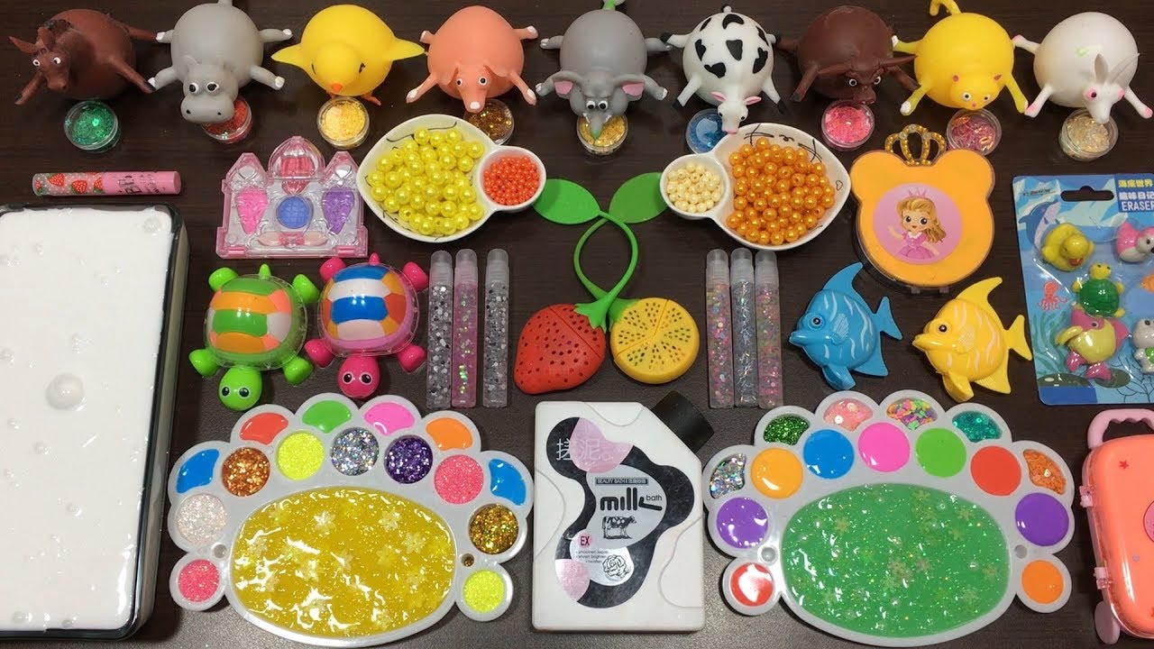Mixing Random Things Into Glossy Slime | Most Satisfying Slime Videos 4