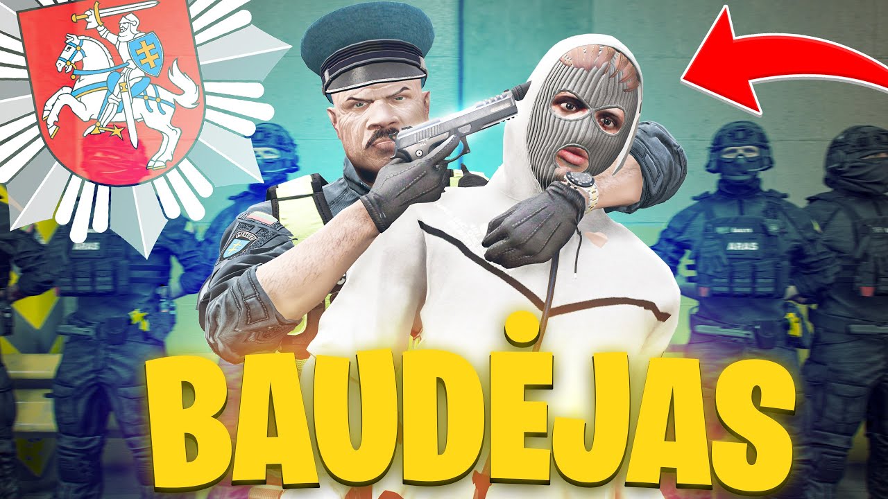NUSIKALTĖLIŲ BAUDĖJAS? GTA ROLEPLAY LIETUVIŠKAI (GTA Kaimeliai.LT)