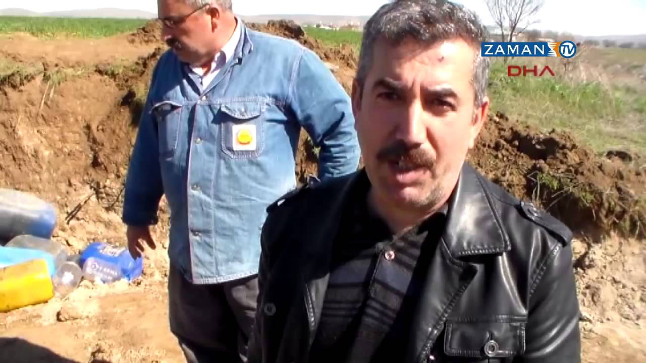 Elazığ'da bahçeden mazot fışkırdı
