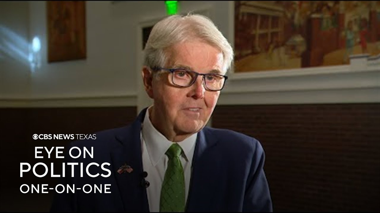 Texas Lt. Gov. Dan Patrick talks about his property tax reform plan, Crockett joining Senate race