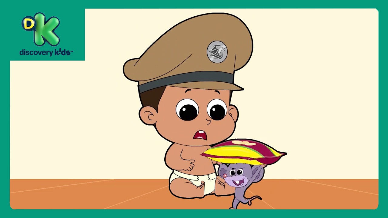 Snack Chor Ka Full Speed Escape!🐭🍪| Baby Little Singham👶| Kids Cartoon😍|@DiscoveryKidsIN ​