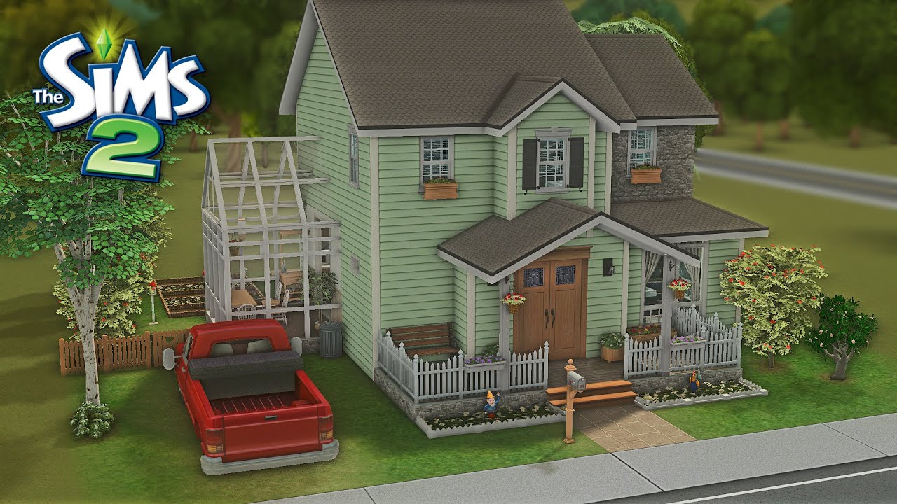 Let's decorate The Cozy Sunroom Cottage | The Sims 2 Speed Build I No CC