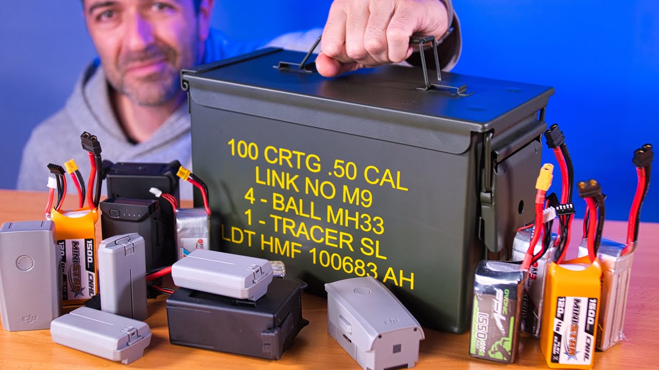 Una CAJA DE MUNICIONES para las BATERIAS de DRON