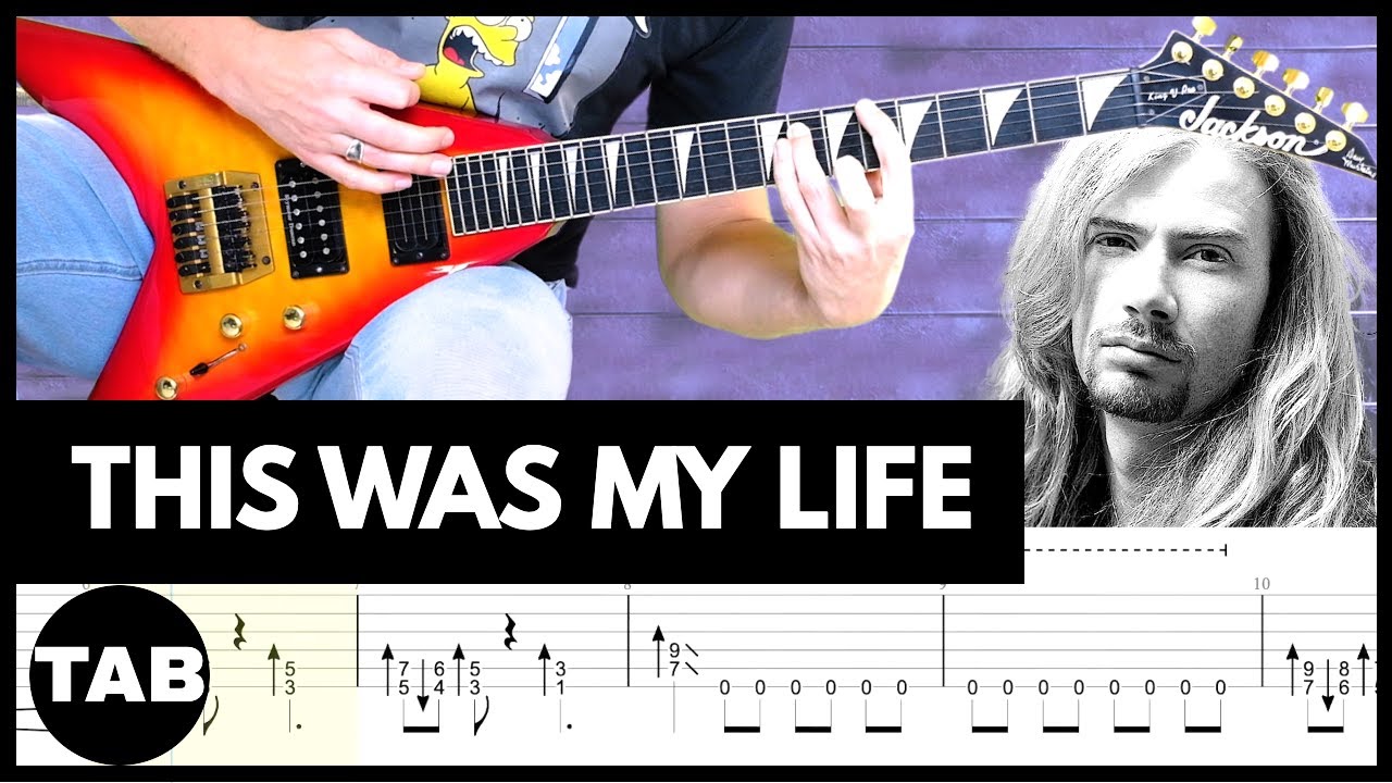 THIS WAS MY LIFE Megadeth Guitar TAB | Lesson | Tutorial | Cover