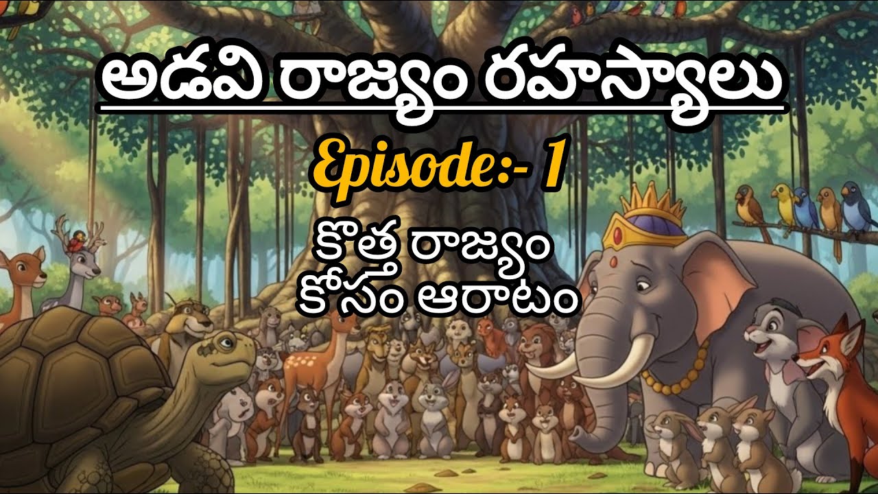 అడవి రాజ్యం రహస్యాలు Episode:-1 కొత్త రాజ్యం కోసం ఆరాటం| telugu moral story| #moralstory #animation