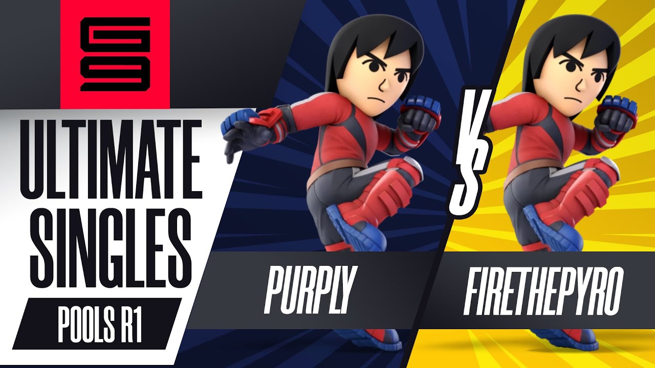 Purply (Mii Brawler) vs FireThePyro (Mii Brawler) - Ultimate Singles Pools Winners SF  - Genesis 9