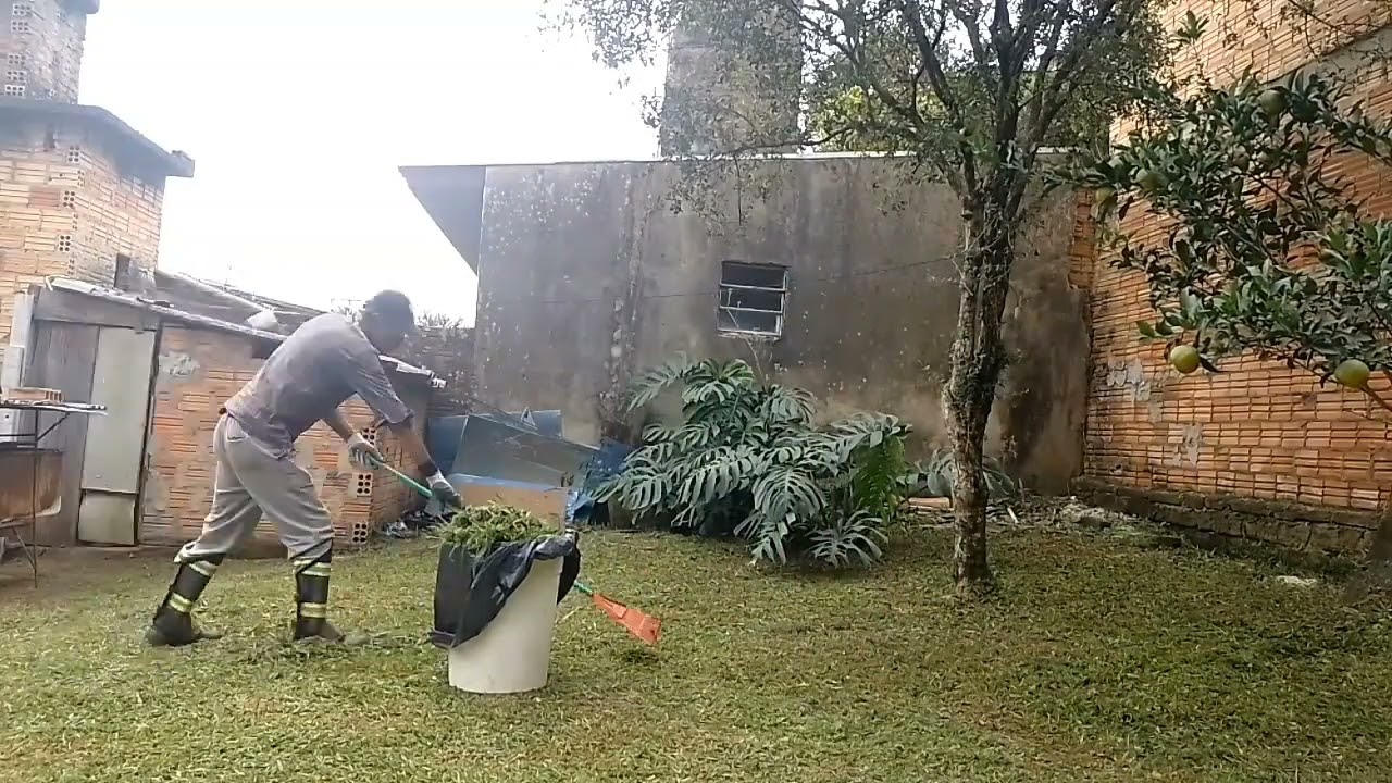 Limpeza de P&aacute;tio que fico em cr&iacute;vel