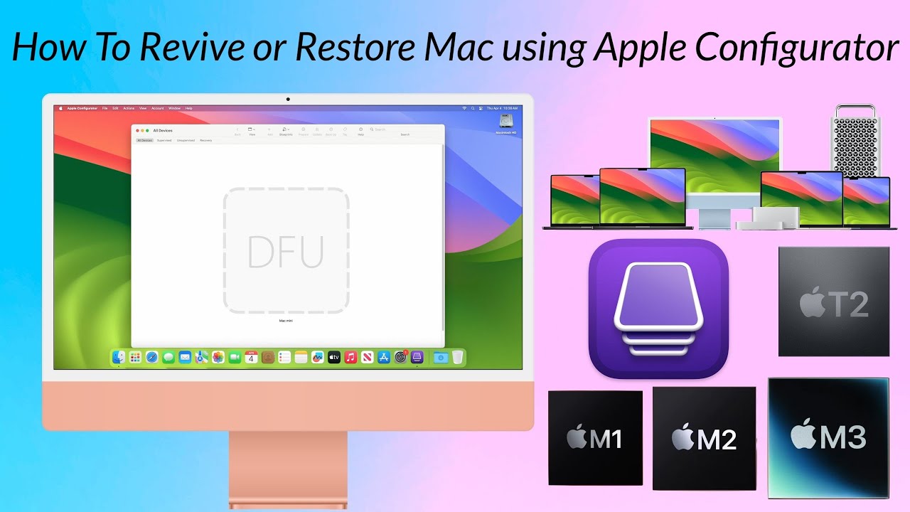 Как оживить или восстановить Mac с помощью Apple Configurator | Intel | Apple Silicon