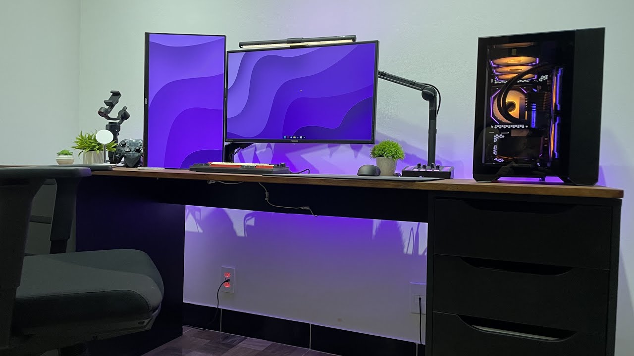 COMO ORGANIZAR TODOS OS CABOS DO SEU SETUP  -  Calha organizadora Slikdesk