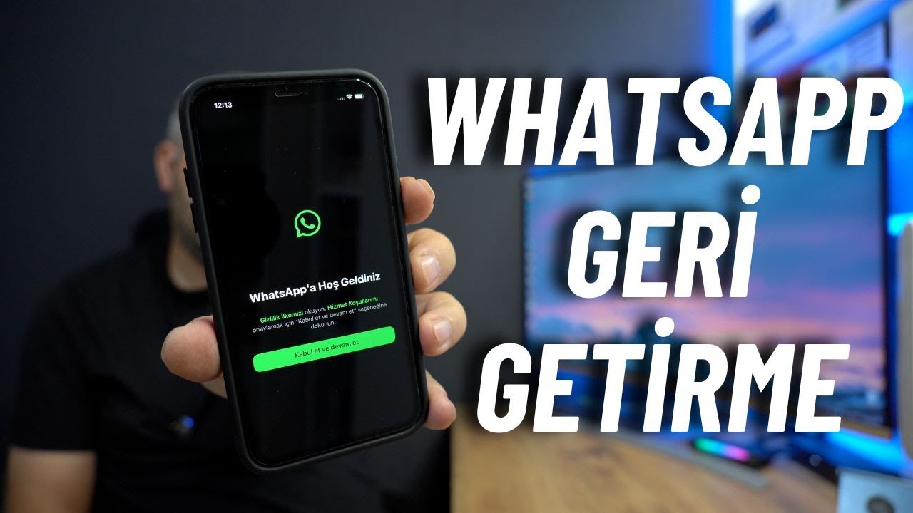 1 Sene Önceki WhatsApp Mesajları Geri Getirme Nasıl Yapılır