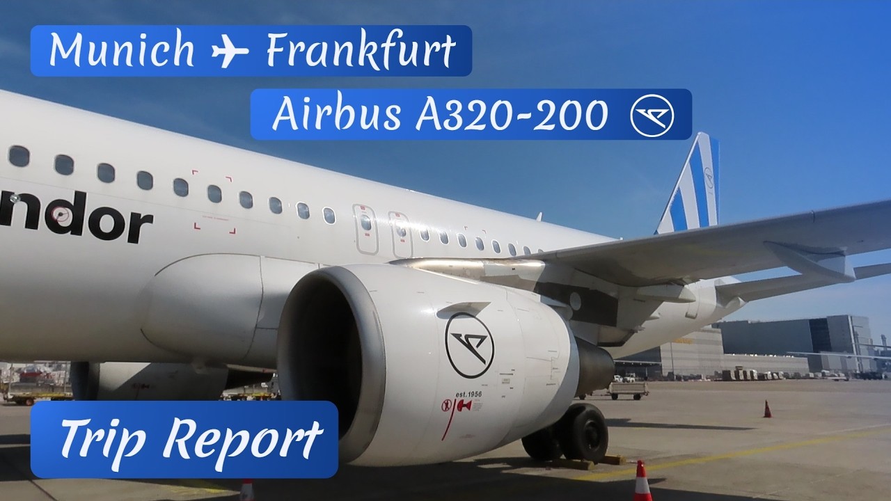 BAVARIAN SKIES WITH CONDOR | Munich (MUC) to Frankfurt (FRA) | FlyAir41 A320-200 | Trip Report
