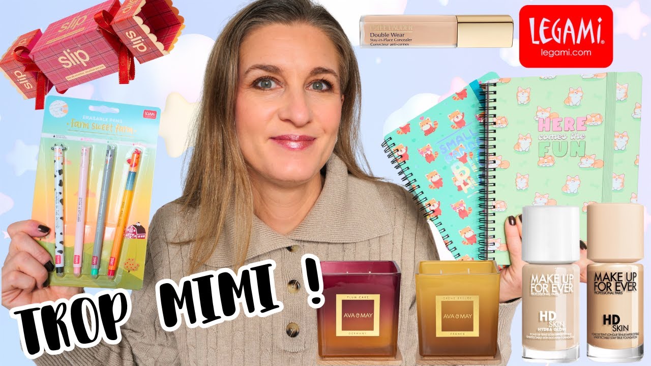 DES NOUVEAUTES TROP MIMIS ! 😍🤩PAPETERIE LEGAMI, FOND DE TEINT MUFE, SLIP, Bougies AVA & MAY 🎁ID KDO
