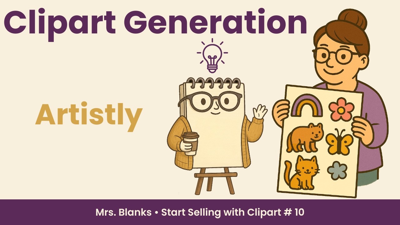 How to Make Clipart with Artistly (Beginner Tutorial for Digital Products)