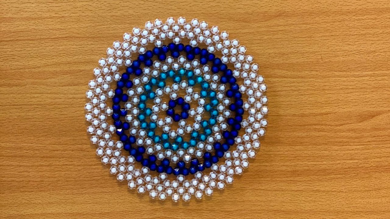How to make a Big Round Table mat using beads | Easy steps