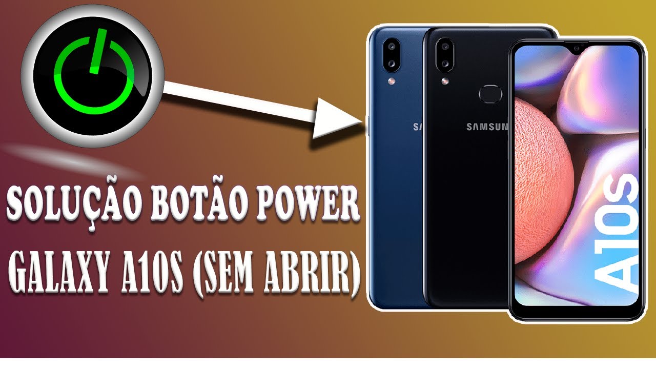 COMO CONSERTAR BOTÃO POWER GALAXY A10S (SEM ABRIR O APARELHO) USANDO APENAS UM APLICATIVO.