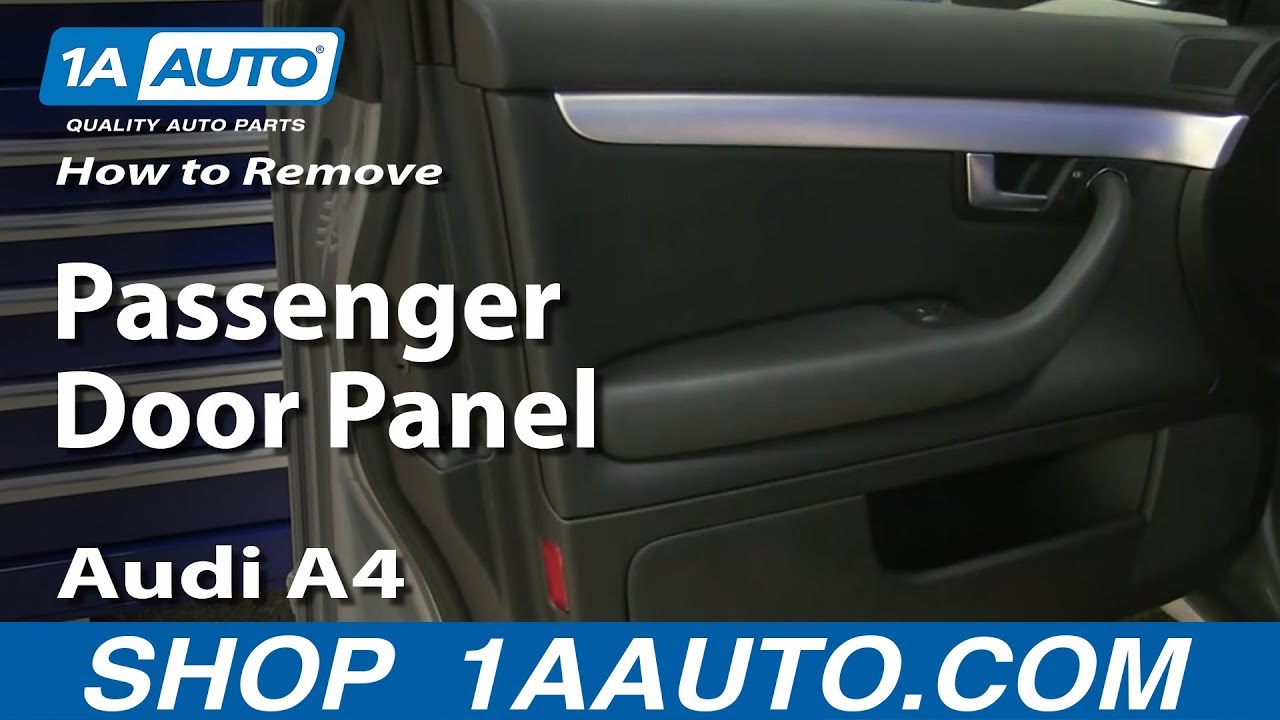 How to Remove Front Door Panel 04-09 Audi A4